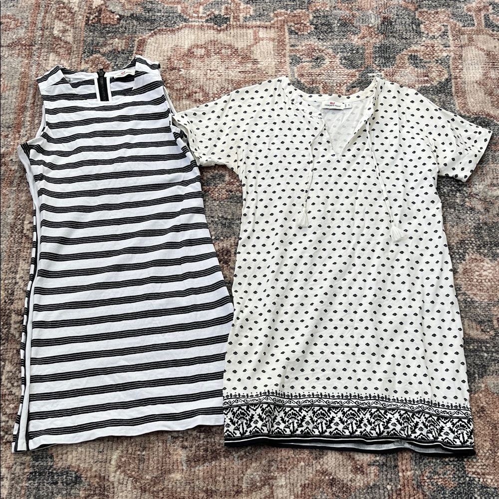 2 Vineyard Vines Striped and Polka Dot Dresses